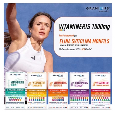 Granions VItamineris Énergie & Immunité 30 Comprimés