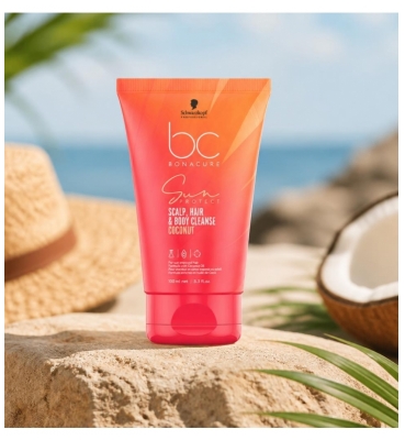 Schwarzkopf Bonacure Sun Protect hiusten, hiuspohjan ja vartalon pesugeeli 100 ml