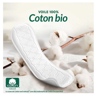Vania Protection Coton Bio Long 24 Protège-Lingeries