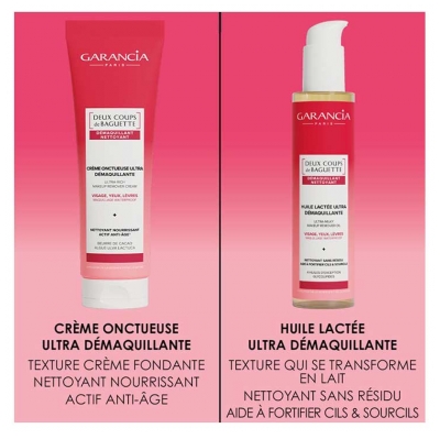 Garancia En Deux Coups de Baguette Crème Onctueuse Ultra Démaquillante 120 g