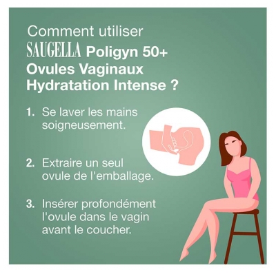 Saugella Poligyn 50+ Hydratation Intense Ovules Vaginaux 10 Ovules
