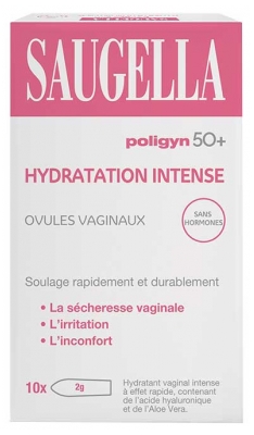 Saugella Poligyn 50+ Hydratation Intense Ovules Vaginaux 10 Ovule