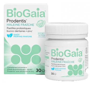 „BioGaia Prodentis“ gaivaus burnos kvapo pastilės su probiotikais 30 pastilių