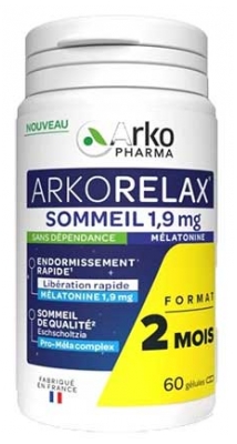Arkopharma Arkorelax Sommeil 1,9 mg Mélatonine 60 Kapselia