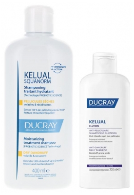 Ducray Kelual Dry Anti-Dandruff Routine