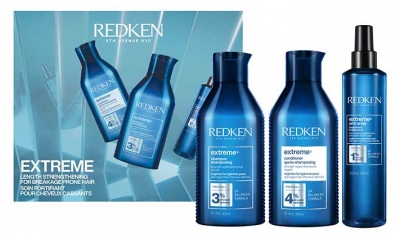 Vahvistava Redken Extreme -setti katkeileville hiuksille