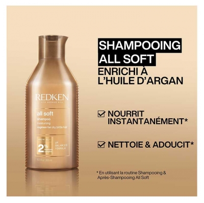 Redken All Soft Coffret Hydratation et Douceur pour Cheveux Secs et Cassants