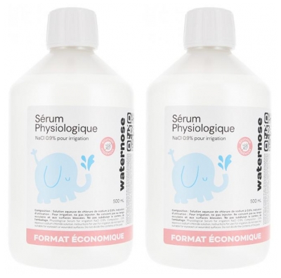 Waternose Sérum Physiologique Lot de 2 x 500 ml