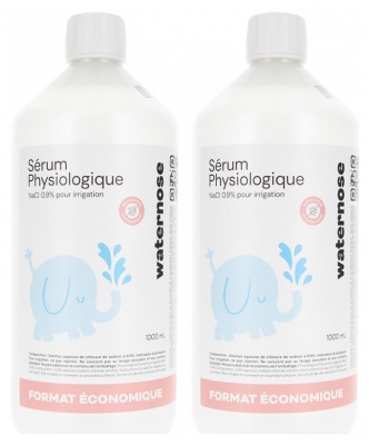 Waternose Sérum Physiologique 1 L Lot de 2