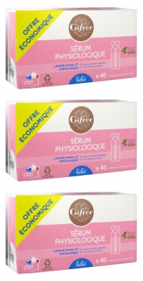 Gifrer Serum Fisiológico 40 x 5 ml Lote de 3
