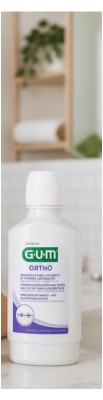 GUM Ortho Apă de Gură Anti-Placă cu Fluor 300 ml
