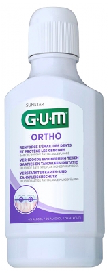 GUM Ortho Apă de Gură Anti-Placă cu Fluor 300 ml