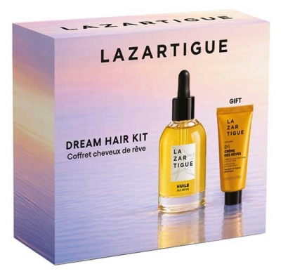 Lazartigue Huile des Rêves Nährendes Trockenöl 50 ml + Crème des Rêves Multi-Aktions Haar-Tagescreme 15 ml Gratis
