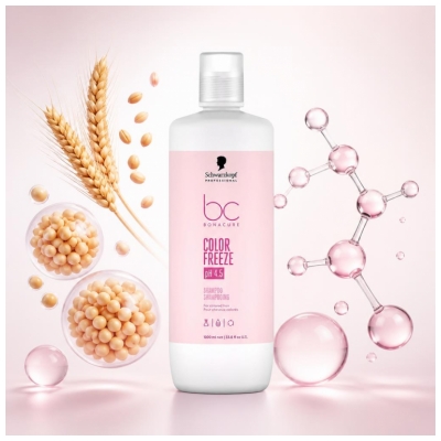 Schwarzkopf Professional Bonacure Shampoing pour Cheveux Colorés Color Freeze 1000 ml
