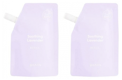 Haan Desinfectante de Manos Hidroalcohólico Soothing Lavender Recarga Lote de 2 x 100 ml
