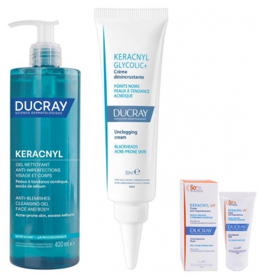 Ducray Keracnyl Anti-Mee-eters Routine