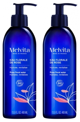 Melvita Eau Florale de Rose Bio Lot de 2 x 400 ml