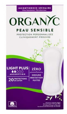 Organyc Incontinenza Urinaria Light Plus 20 Salvaslip Bio