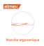 Elmex Protection Caries Brosse à Dents InterX Medium - Couleur : Rouge Orangé