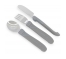 Twistshake Stainless Steel Learning Cutlery 12 Months and Up - Colour: Pastel grey