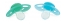 Twistshake Orthodontic Pacifier Set of 2 6 Months and Up - Colour: Pastel blue / Green