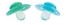 Twistshake Orthodontic Pacifier Set of 2 0-6 Months - Colour: Pastel blue / Green