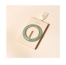 Bachca Barrette Ronde Vert d'Eau