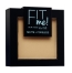 Maybelline New York Fit Me ! Poudre Compacte Matte + Poreless 9 g - Teinte : 250 Beige Ensoleillé