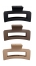 Brushworks Set 3 Pinces Cheveux