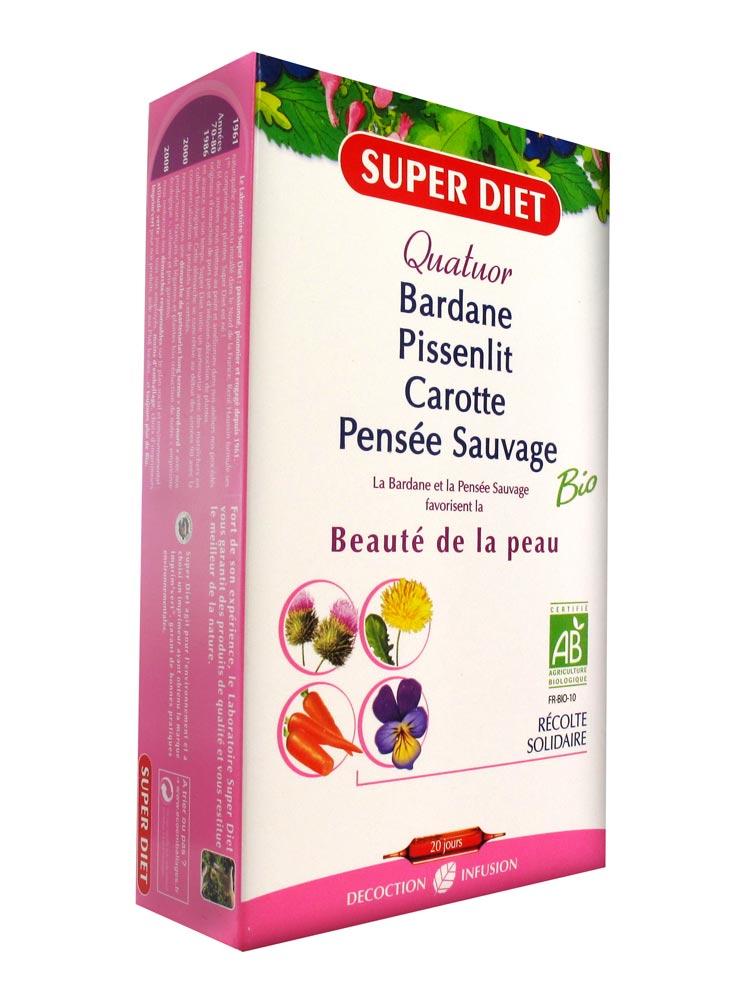 Super Diet Organic Burdock Quatuor Beauty of the Skin 20 Super Diet Organic Burdock Quatuor Beauty of the Skin 20