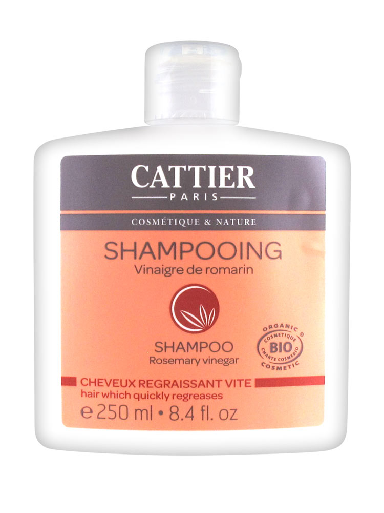 Cattier shampoing cheveux regraissant vite vinaigre de romarin 250 ml