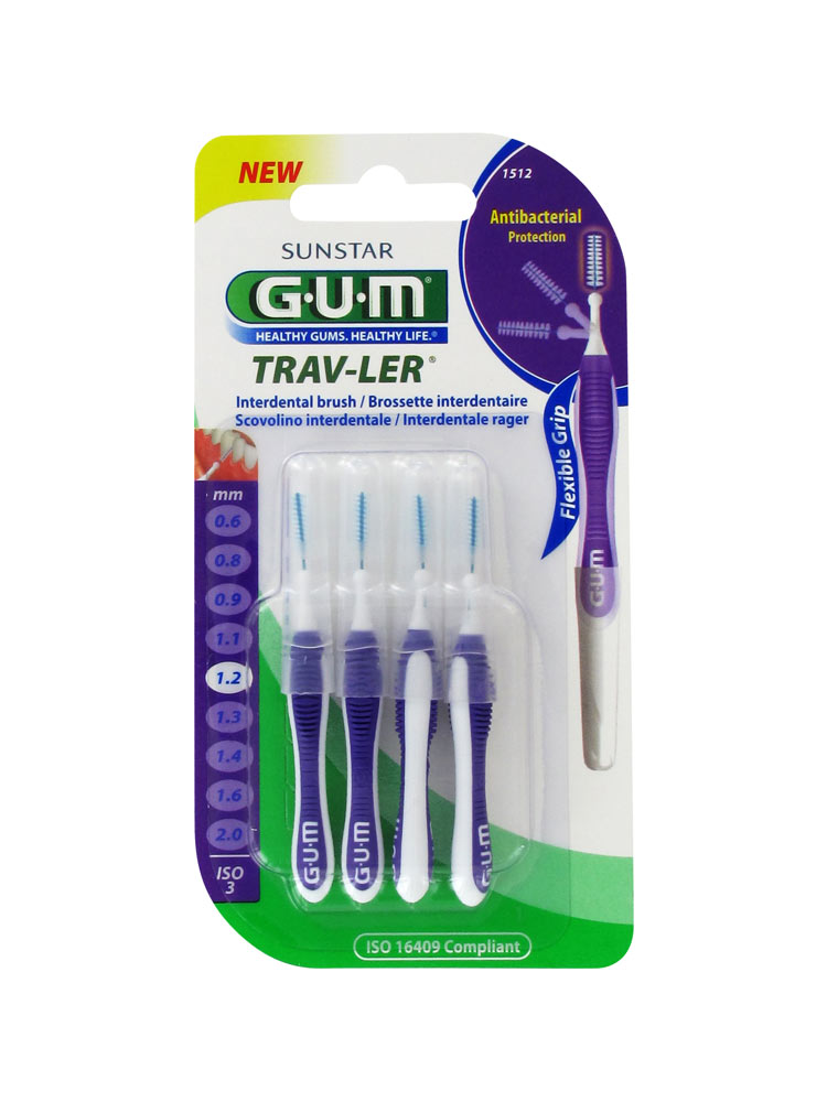 GUM Proxabrush Trav-ler 4 Interdental Brushes