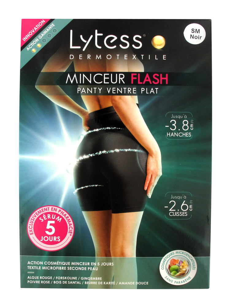 Lytess Dermotextile Flash Slimming Short Flat Belly Black