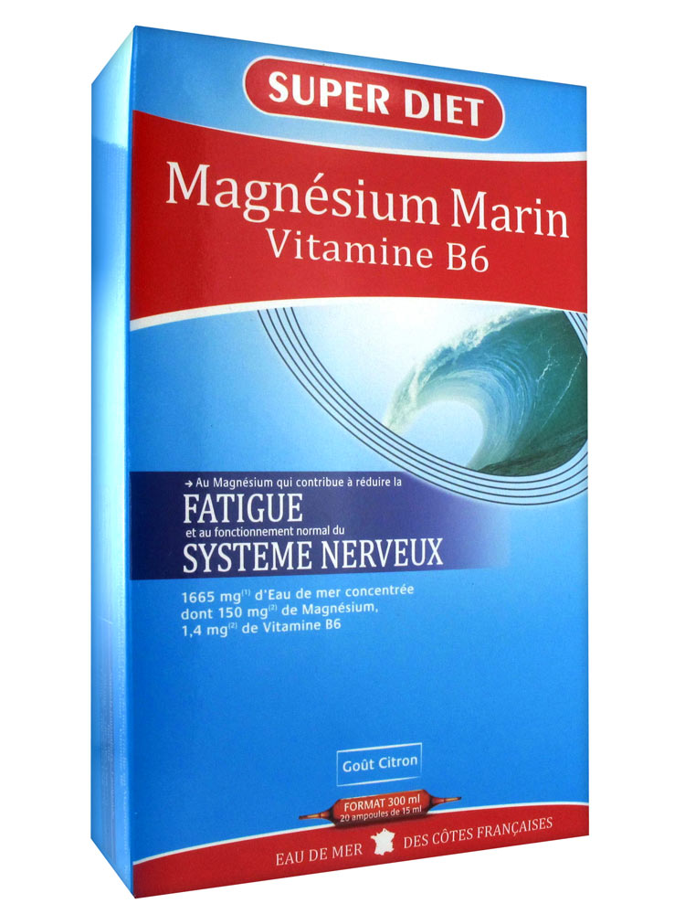 Super Diet Magnesio Marino + Vitamina B6 20 Ampollas