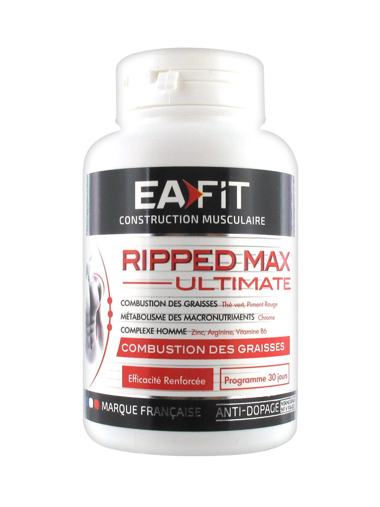 Eafit Ripped Max : Brûleur de Graisses 120 Comprimés Eafit Ripped Max : Brûleur de Graisses 120 Comprimés