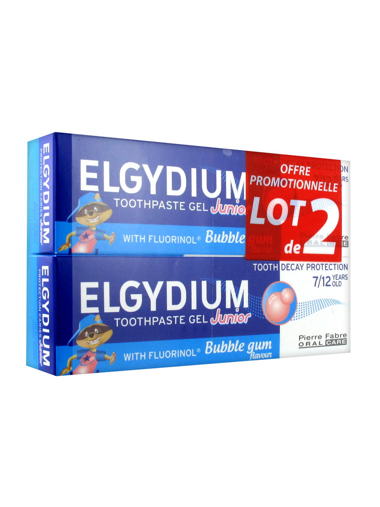 Elgydium Toothpaste Gel Junior Decay Protection 7/12 Years Old Bubble