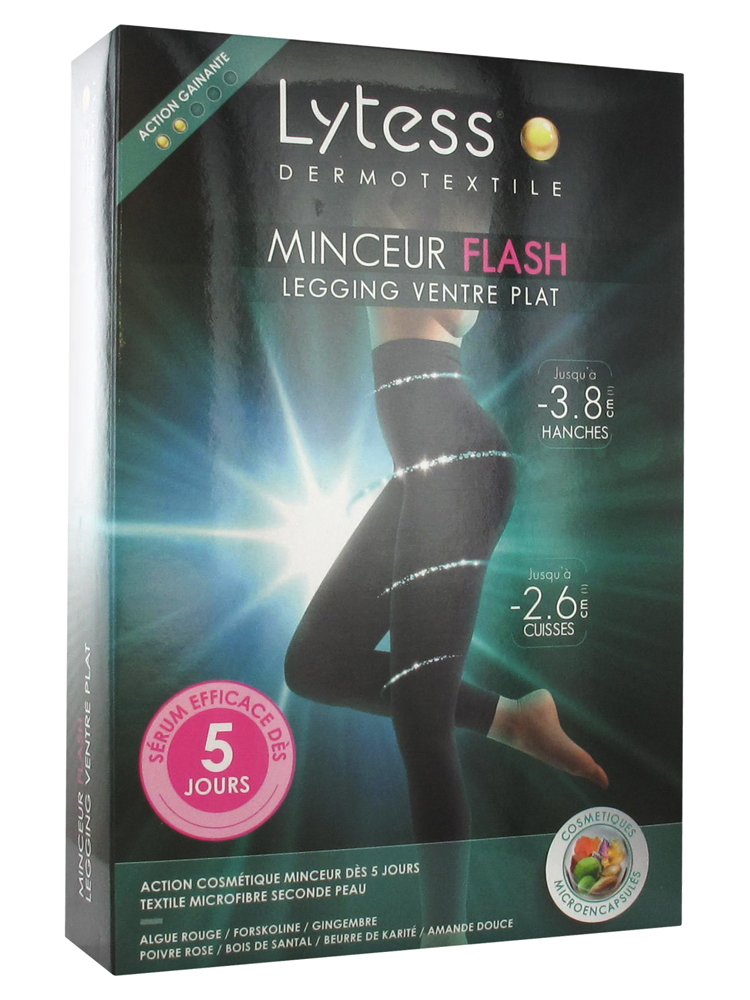 Lytess Dermotextile Flash Slimming Legging Flat Belly Black