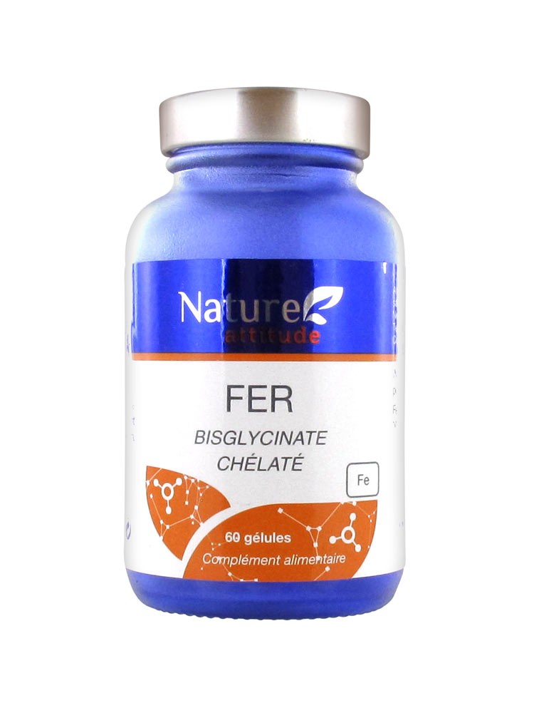 Nature Attitude Iron Bisglycinate Chelate 60 Capsules