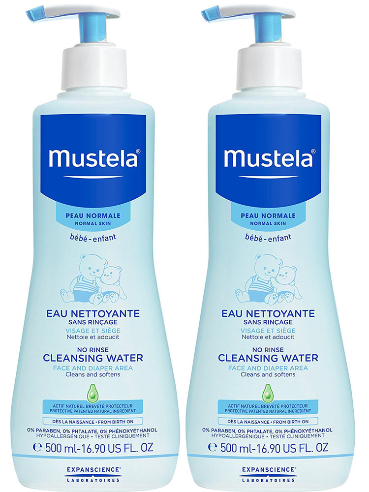 mustela no rinse cleansing water 500ml