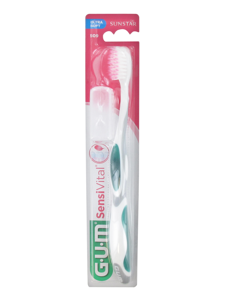 GUM Toothbrush SensiVital 509 Colour Green