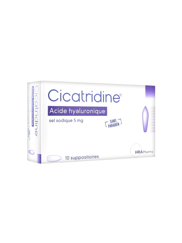 HRA Pharma Cicatridine Hyaluronic Acid 10 Suppositories