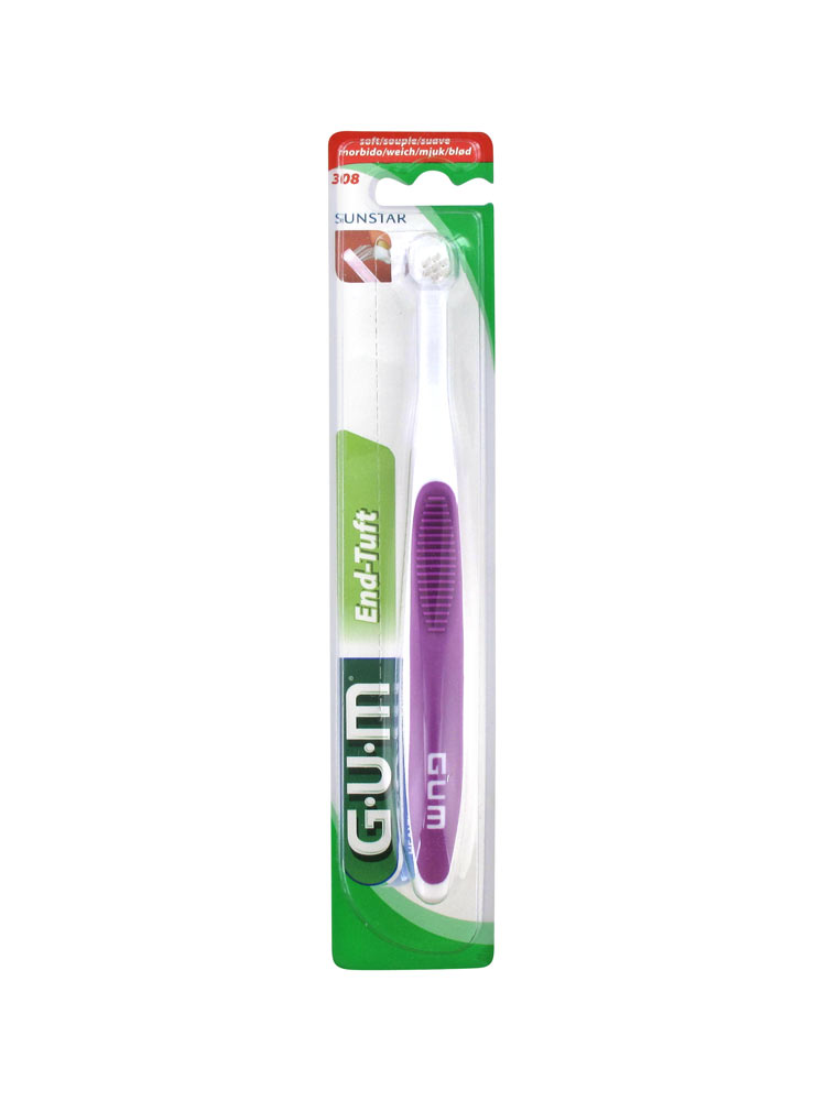 Gum End Tuft Toothbrush 308 Colour Purple