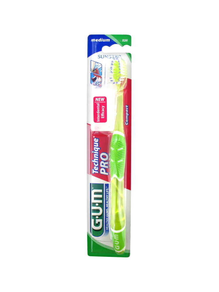 GUM Toothbrush Technique Pro Medium 528 Colour Yellow