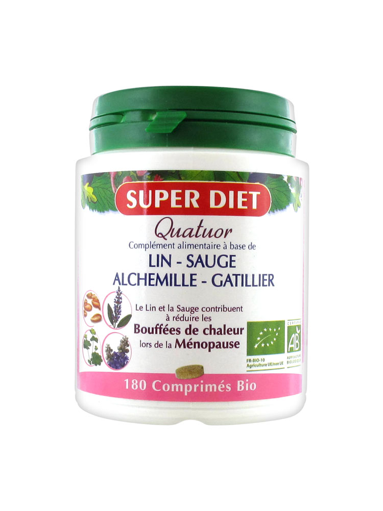 Super Diet Quatuor Organic Sage Menopause 180 Tablets Super Diet Quatuor Organic Sage Menopause 180 Tablets