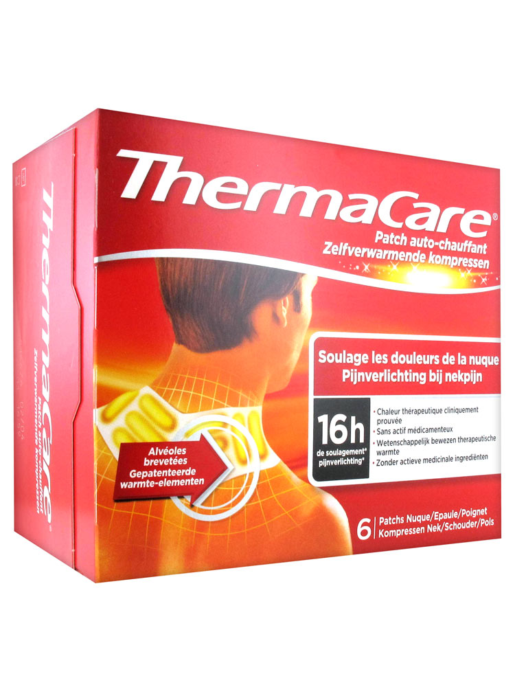 Thermacare Parche Con Calefacción Automática 16h Cuello Muñeca Con Hombro 6 Parches 3701