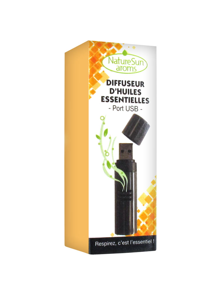 NatureSun Aroms Diffuseur d'Huiles Essentielles Port USB  Couleur  Jaune