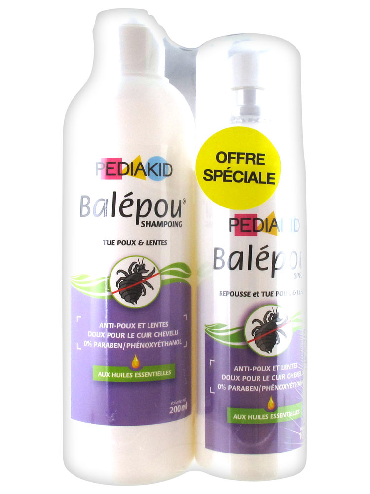 Pediakid Balepou Shampoo 200ml Spray 100ml