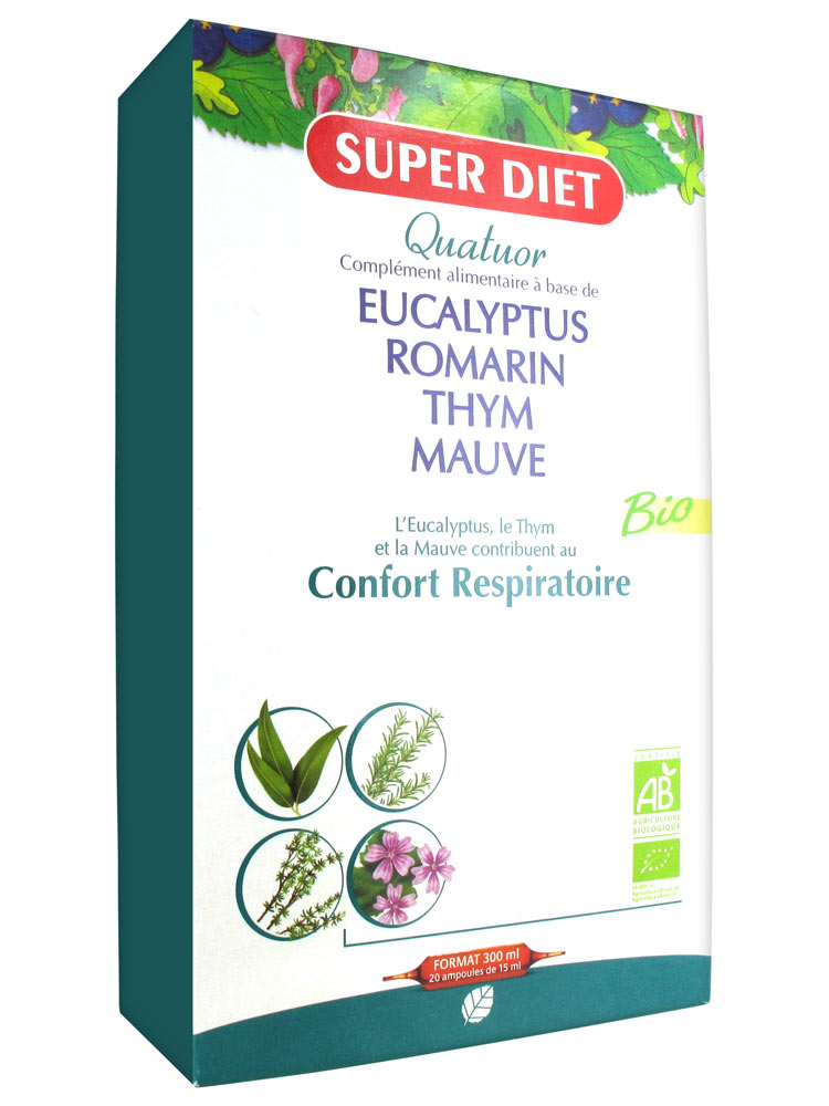 Super Diet Organic Respiratory Comfort Eucalyptus Quatuor Super Diet Organic Respiratory Comfort Eucalyptus Quatuor