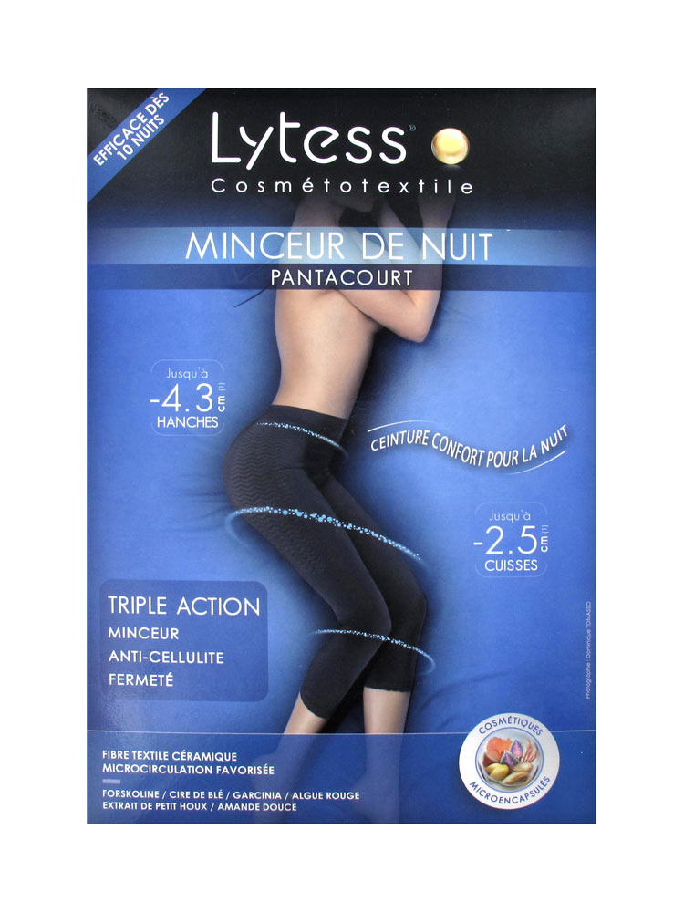 Lytess Dermotextile Night Slimming 1 Capri Black | Buy at Low Price Here