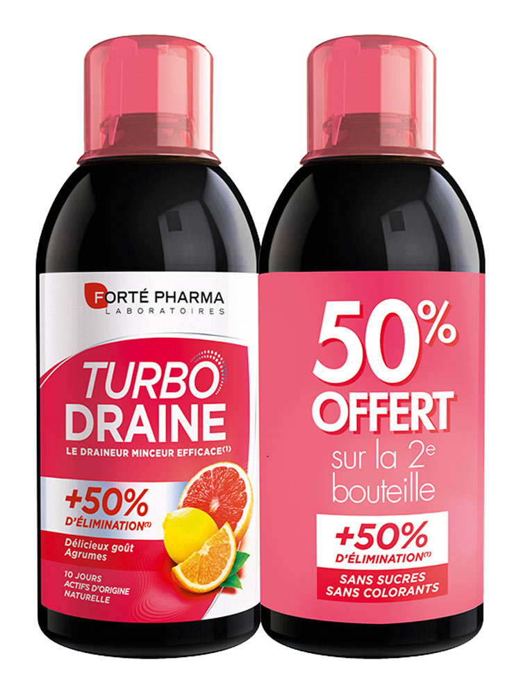Forté Pharma TurboDraine Minceur Lot de 2 x 500 ml Forté Pharma TurboDraine Minceur Lot de 2 x 500 ml